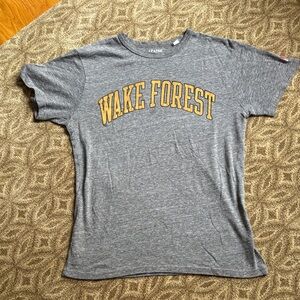 League Gray and Gold Wake Forest Short Sleeve Tee